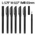 334 Black Gel Pen with Rubberized Grip