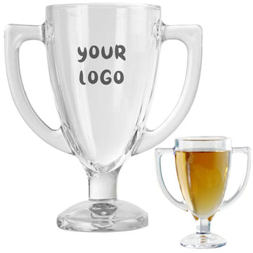 Custom Creative 15 Oz Trophy Shape Beer Glass Cup