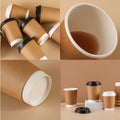 Eco Kraft Insulated Coffee Cup 12 oz