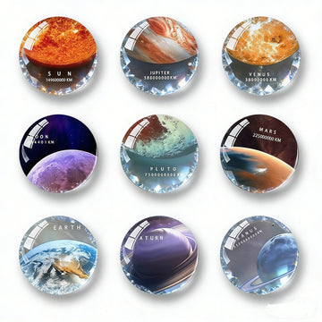 Crystal Glass Fridge Magnet