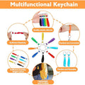 Silicone Ring Loops Keychain Bracelets Wristbands