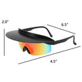 Oversized Bicycle Visor Hat Sport Sunglasses