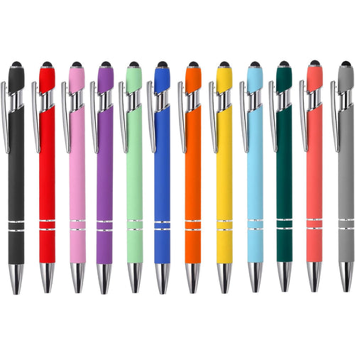 2 In 1 Retractable Metal Stylus Ballpoint Pen