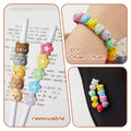 Cute DIY Beadable Gel Pens With Silicone Beads For Kids