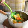 Green Leaf Slotted Spoon