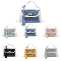 Clear Crossbody Bag with Removable Wristlet Pouch/ Jelly Bag