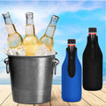 Zippered Beer Bottle Cooler Beverage Sleeve