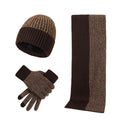 3 PCS Winter Hat Scarf Gloves Set