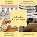 Stainless Steel Measuring Cups and Spoons Set
