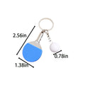 Simulated Table Tennis Racket Set Keychain