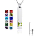 Hexagon Stainless Steel Urn Necklace