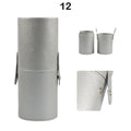 Leather Makeup Organizer With Snap Closure