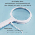 30X Rechargeable Magnifier With LED Light