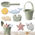 9Pcs Food Grade Silicone Beach Toys Set