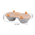 Egg Poacher Egg Steamer 2 Cavity Microwave Egg Cooker W/ Lid
