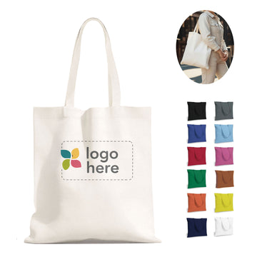 Premium Cotton Canvas Tote Bag Reusable Shoulder Shopper