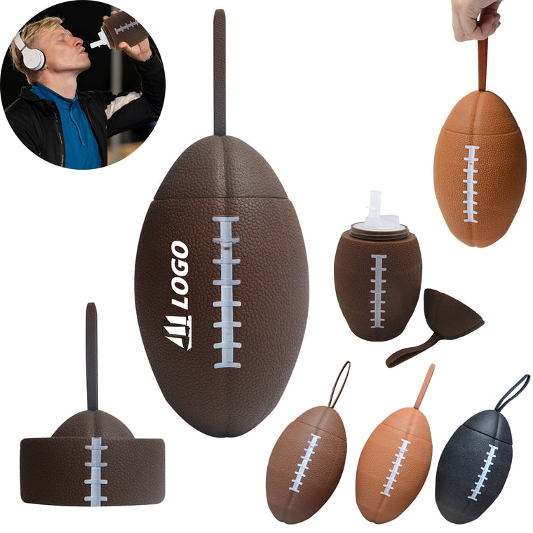25oz Silicone Football Water Bottles