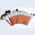 28 Professional Makeup Brush Set With Leather Case
