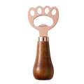 Wooden Handle Cat Paw Wine Opener