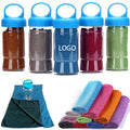 Microfiber Cooling Towel in Water Bottle