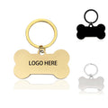 Bone Shaped Stainless Steel Keychain