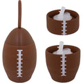 25 Oz Rugby Football Shape Collapsible Silicone Water Bottle