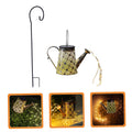 Garden Solar Led Decorative Kettle Lantern With Hooks