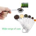 6 Piece Stainless Steel Measuring Spoons Cup Set