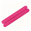 Full-Color Print Silicone Slap Bracelets W/Ruler