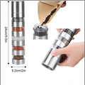 Stackable 5 Layers Salt and Pepper Grinder Set For Camping