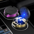With Lid Windproof LED Light Portable Car Ashtray Trash