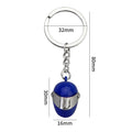 Mini Helmet Keychain Motorbike Helmet Keyring Metal Pendant