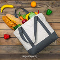 Heavy-Duty Large Canvas Tote Bag with Zipper