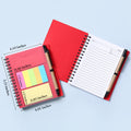 Notebook with Sticky Notes and Pen