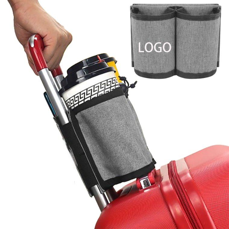 Portable Hands Free Oxford Travel Luggage Bottle Holder