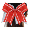 Large Ribbon Cheer Elastic Hair Bows