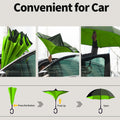 Inverted Reverse Umbrella with C-Shaped Handle