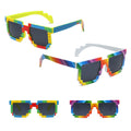 Rainbow Mosaic Block Sunglasses