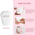 Travel Makeup Brush Set Portable 5 Pcs With Mirror