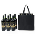 Non-Woven 6 Bottle Wine Tote Bags with Divider