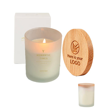 Luxury Scented Candle With Wooden Lid 180g 50 Hours Burn