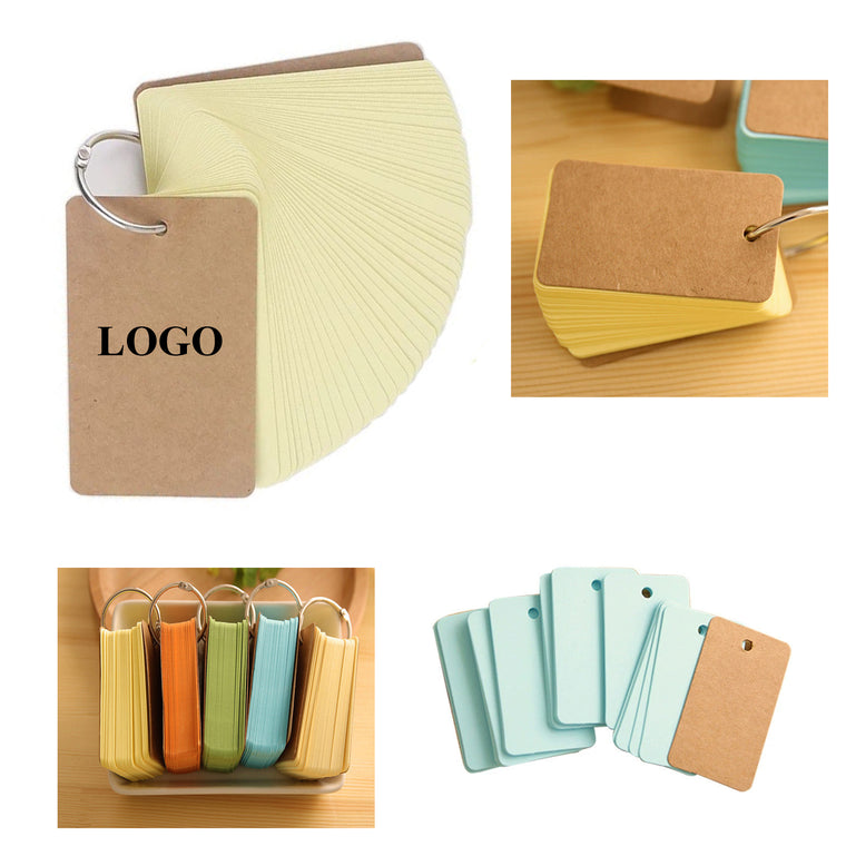 50 Sheets Notecards With Binder Ring