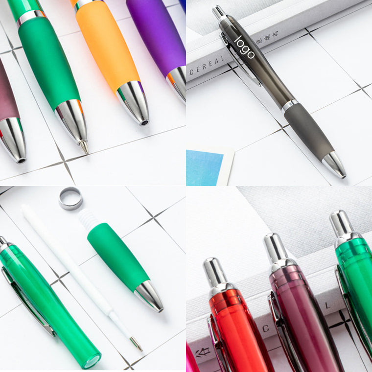 Colored Retractable Ballpoint Pen