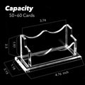 Clear Acrylic Business Card Holder for Desk Display