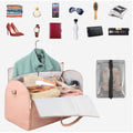 Leather Garment Duffel Bag
