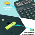 Solar Battery Dual Power Electronic Calculator