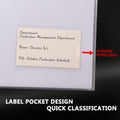 Transparent Plastic Folder With Label Pocket