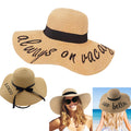 Womens Sun Straw Hat Wide Brim
