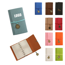 A6 Loose-Leaf Notebook With Binding Straps