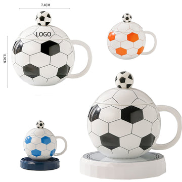 Football-Shaped Ceramic Mug